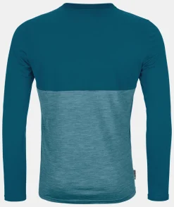 ORTOVOX T-Shirts & Longsleeves^150 COOL LOGO LS M petrolblue