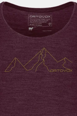ORTOVOX T-Shirts & Longsleeves^150 COOL MOUNTAIN FACE TS W darkwineblend