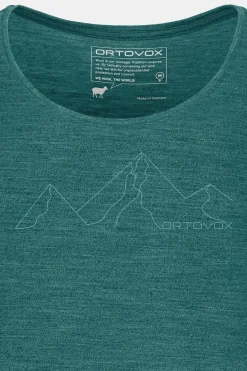 ORTOVOX T-Shirts & Longsleeves^150 COOL MOUNTAIN FACE TS W pacificgreenblend