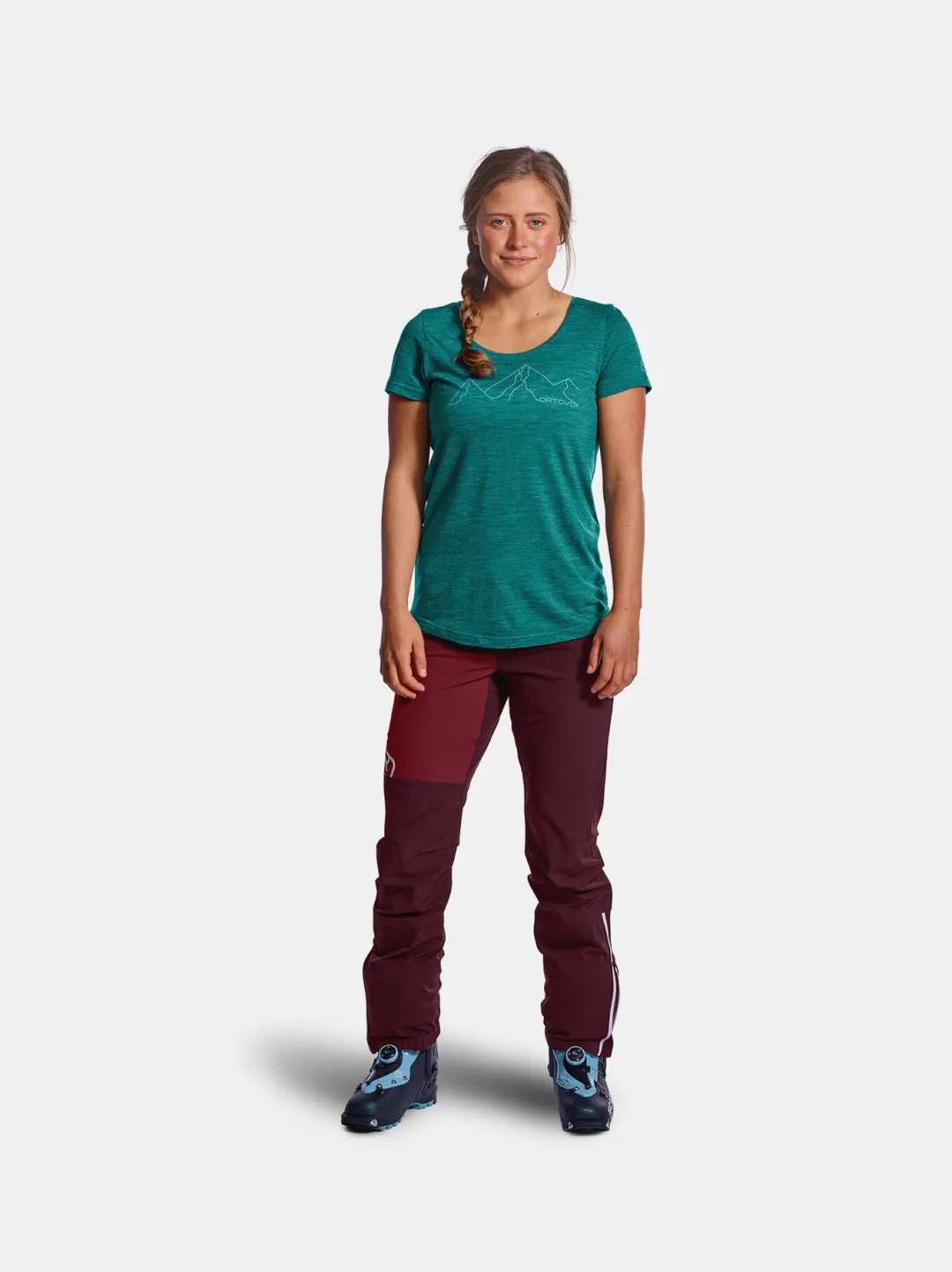 ORTOVOX T-Shirts & Longsleeves^150 COOL MOUNTAIN FACE TS W pacificgreenblend