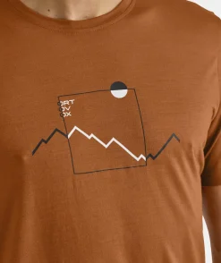 ORTOVOX T-Shirts & Longsleeves^150 COOL PEAK FOCUS TS M bristlebrown