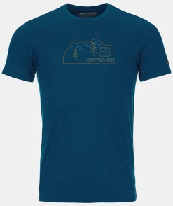 ORTOVOX T-Shirts & Longsleeves^140 COOL VINTAGE BADGE TS M petrolblue