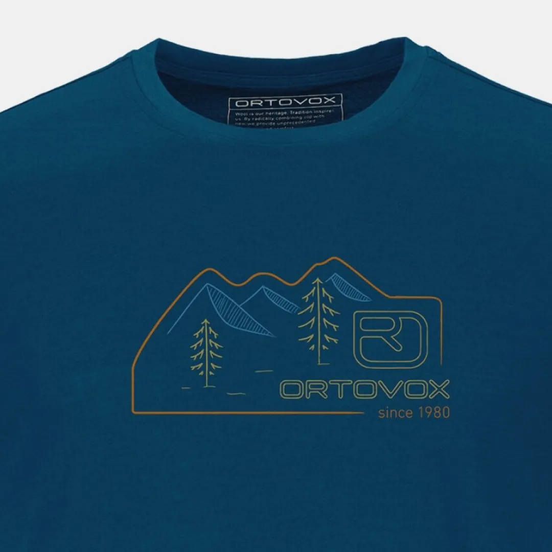 ORTOVOX T-Shirts & Longsleeves^140 COOL VINTAGE BADGE TS M petrolblue