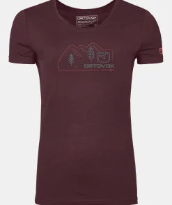 ORTOVOX T-Shirts & Longsleeves^140 COOL VINTAGE BADGE TS W winetasting