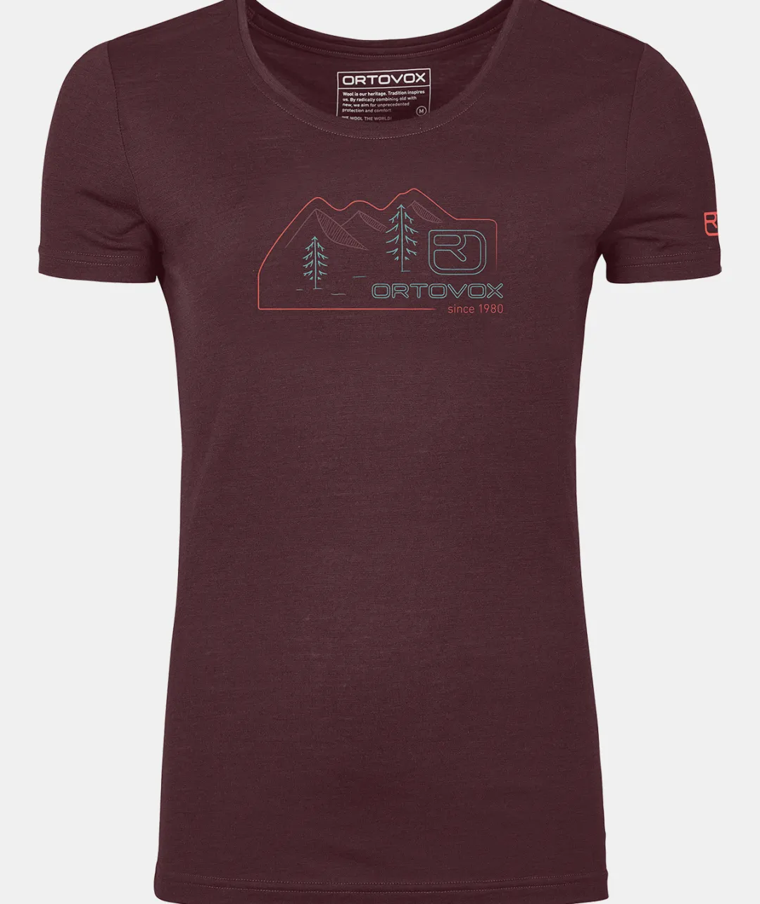 ORTOVOX T-Shirts & Longsleeves^140 COOL VINTAGE BADGE TS W winetasting