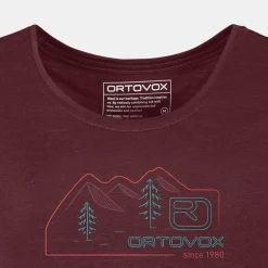 ORTOVOX T-Shirts & Longsleeves^140 COOL VINTAGE BADGE TS W winetasting