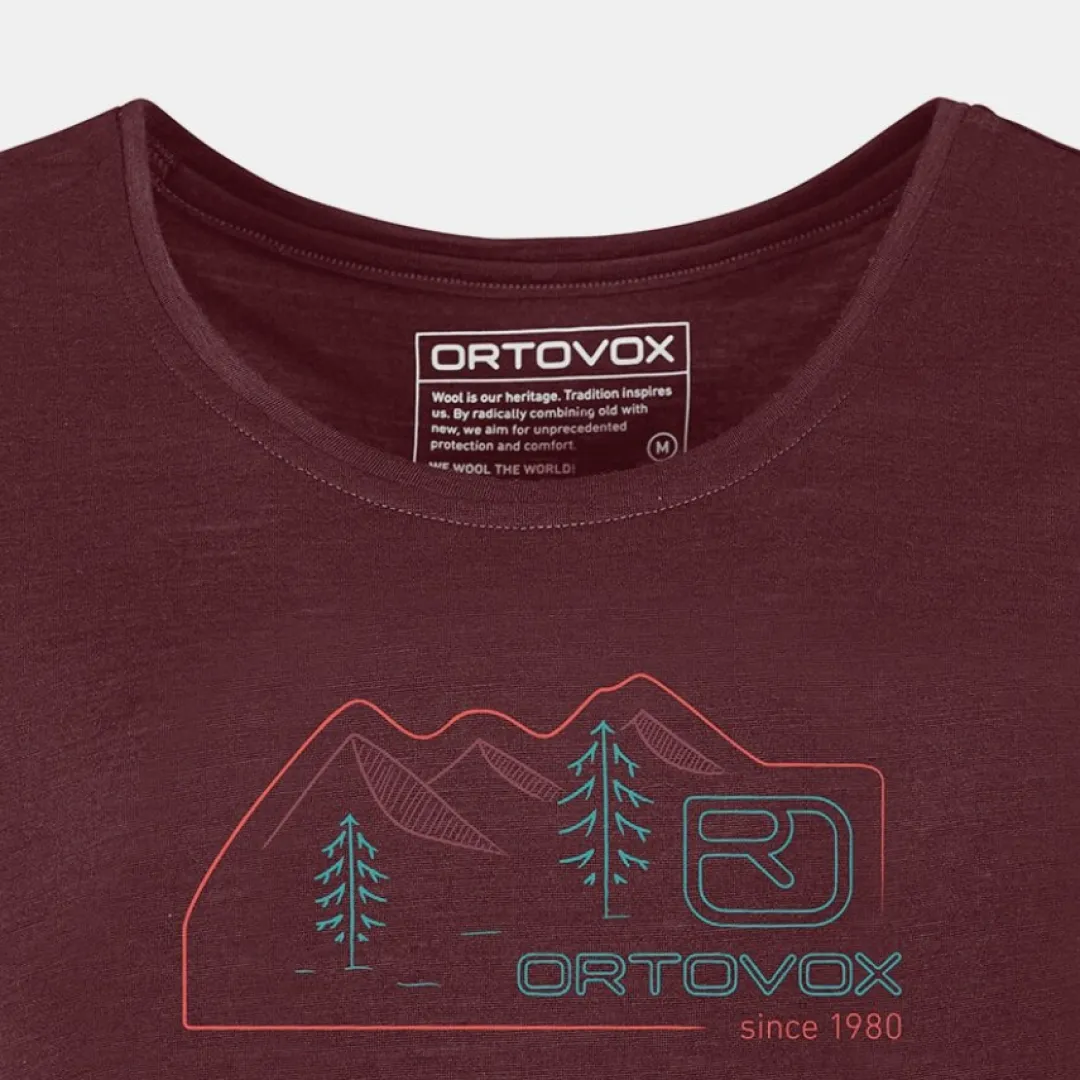 ORTOVOX T-Shirts & Longsleeves^140 COOL VINTAGE BADGE TS W winetasting