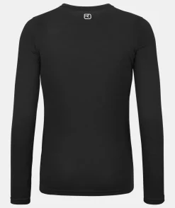 ORTOVOX T-Shirts & Longsleeves^185 MERINO BRAND OUTLINE LS W blackraven
