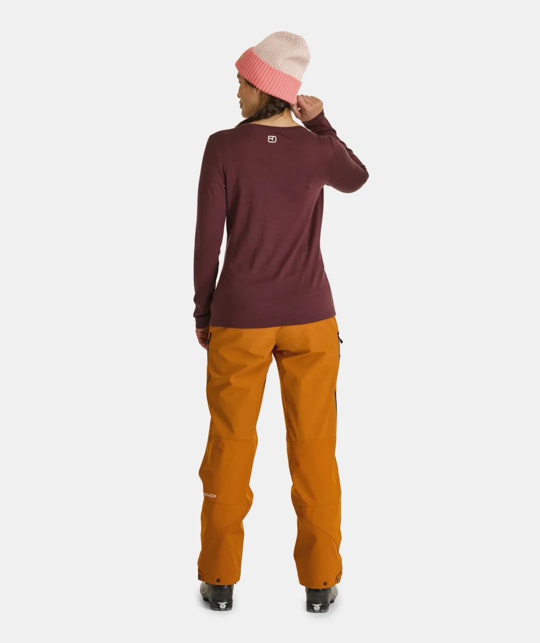 ORTOVOX T-Shirts & Longsleeves^185 MERINO BRAND OUTLINE LS W blackraven