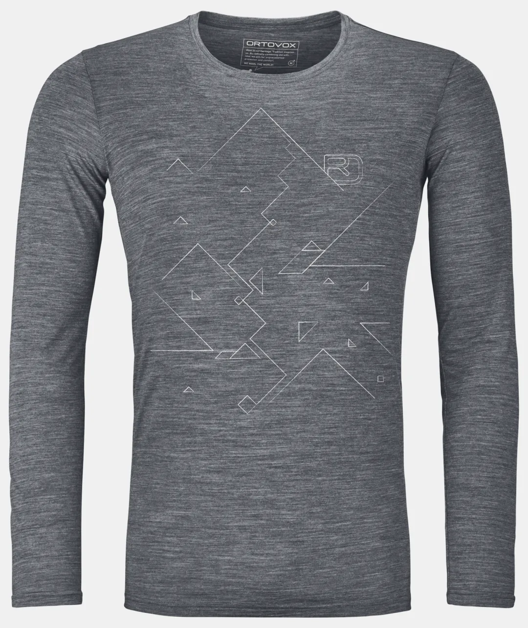 ORTOVOX T-Shirts & Longsleeves^185 MERINO TANGRAM LS M greyblend