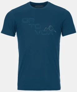 ORTOVOX T-Shirts & Longsleeves^185 MERINO TANGRAM LOGO TS M petrolblue