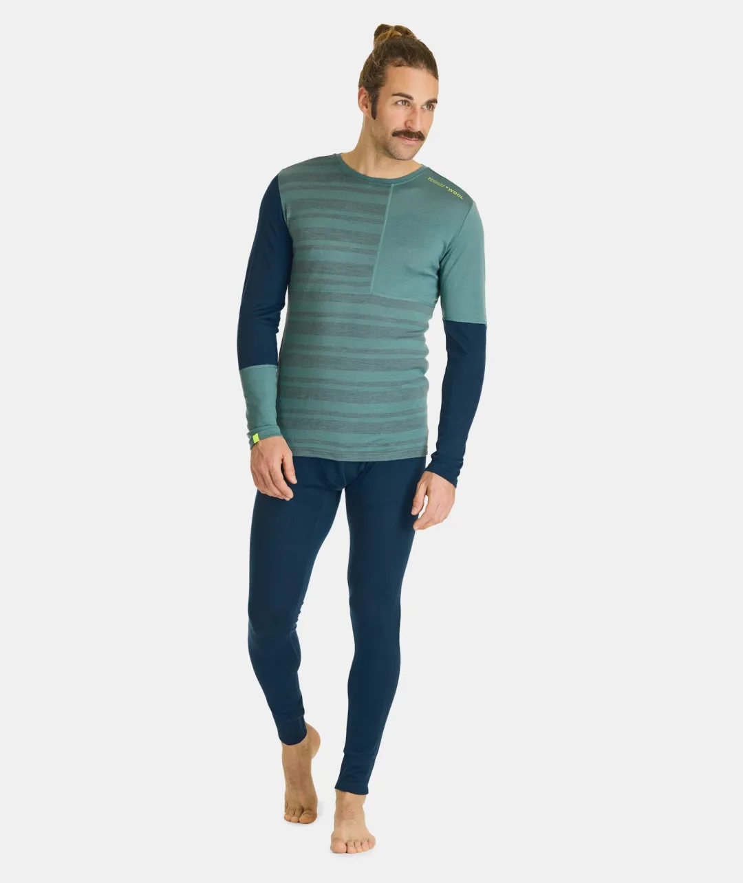 ORTOVOX Baselayer^185 ROCK’N’WOOL LONG PANTS M deepocean