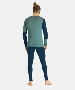 ORTOVOX Baselayer^185 ROCK’N’WOOL LONG PANTS M deepocean