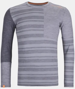 ORTOVOX Baselayer^185 ROCK'N'WOOL LONG SLEEVE M greyblend