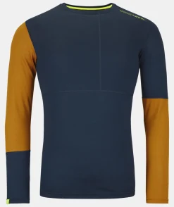 ORTOVOX Baselayer^185 ROCK'N'WOOL LONG SLEEVE M deepocean