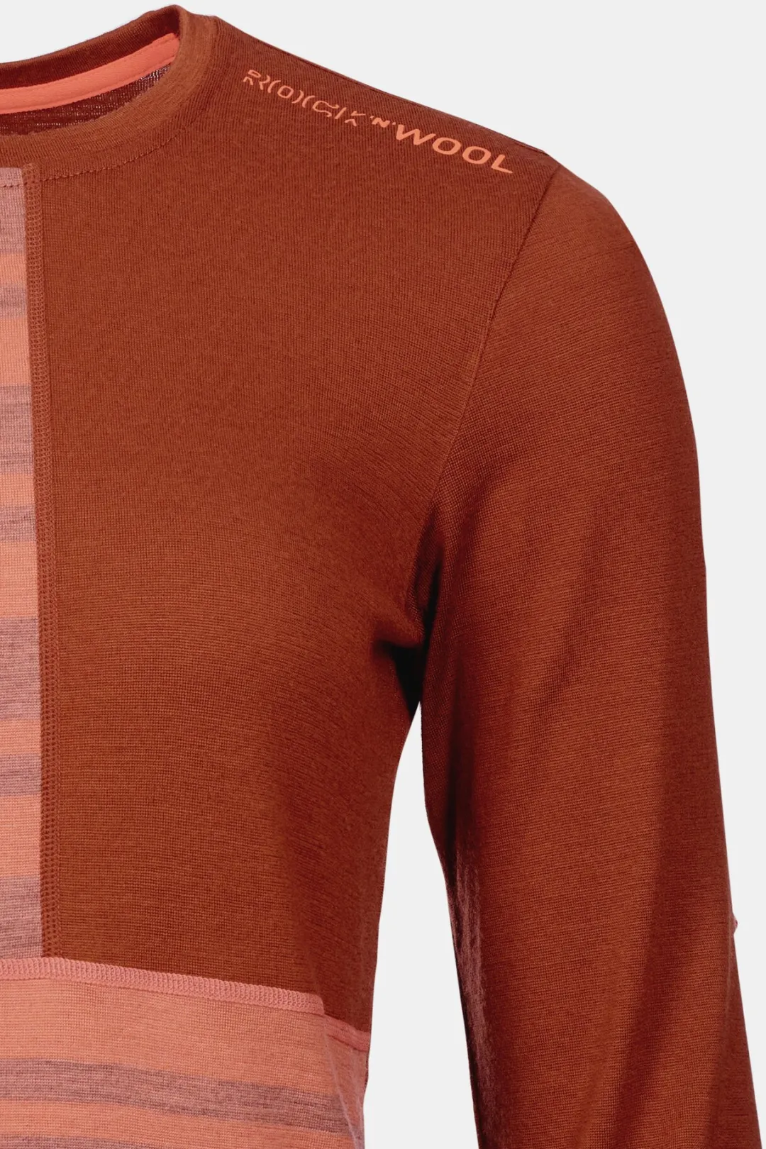 ORTOVOX Baselayer^185 ROCK'N'WOOL LONG SLEEVE W coral