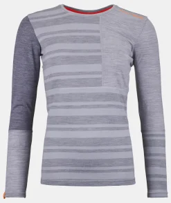 ORTOVOX Baselayer^185 ROCK'N'WOOL LONG SLEEVE W greyblend