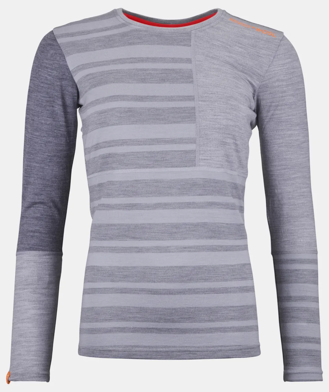 ORTOVOX Baselayer^185 ROCK'N'WOOL LONG SLEEVE W greyblend