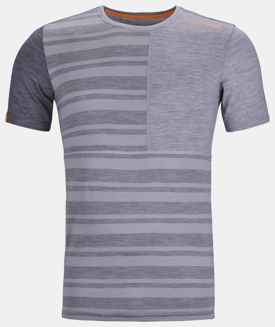 ORTOVOX Baselayer^185 ROCK’N’WOOL SHORT SLEEVE M greyblend