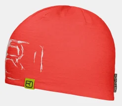 ORTOVOX Headwear & Neckwarmer^120 TEC LOGO BEANIE coral