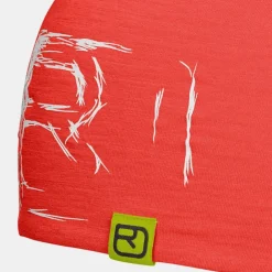 ORTOVOX Headwear & Neckwarmer^120 TEC LOGO BEANIE coral