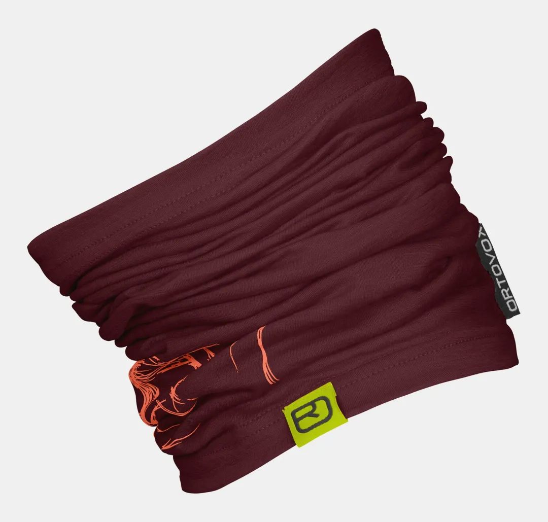 ORTOVOX Headwear & Neckwarmer^120 TEC LOGO NECKWARMER winetasting