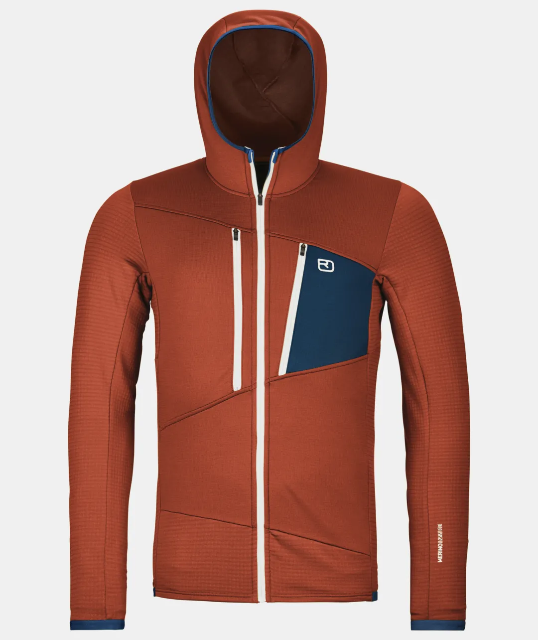 ORTOVOX Hoodies & Fleece-Jacken^FLEECE GRID HOODY M clayorange