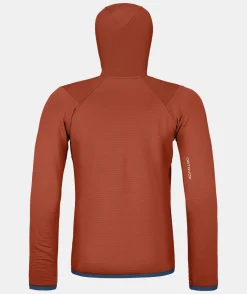 ORTOVOX Hoodies & Fleece-Jacken^FLEECE GRID HOODY M clayorange