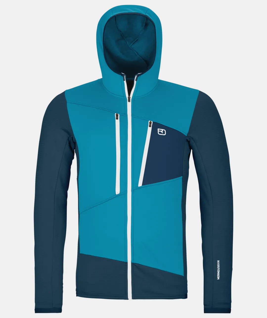 ORTOVOX Hoodies & Fleece-Jacken^FLEECE GRID HOODY M mountainblue