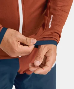 ORTOVOX Hoodies & Fleece-Jacken^FLEECE GRID HOODY M mountainblue