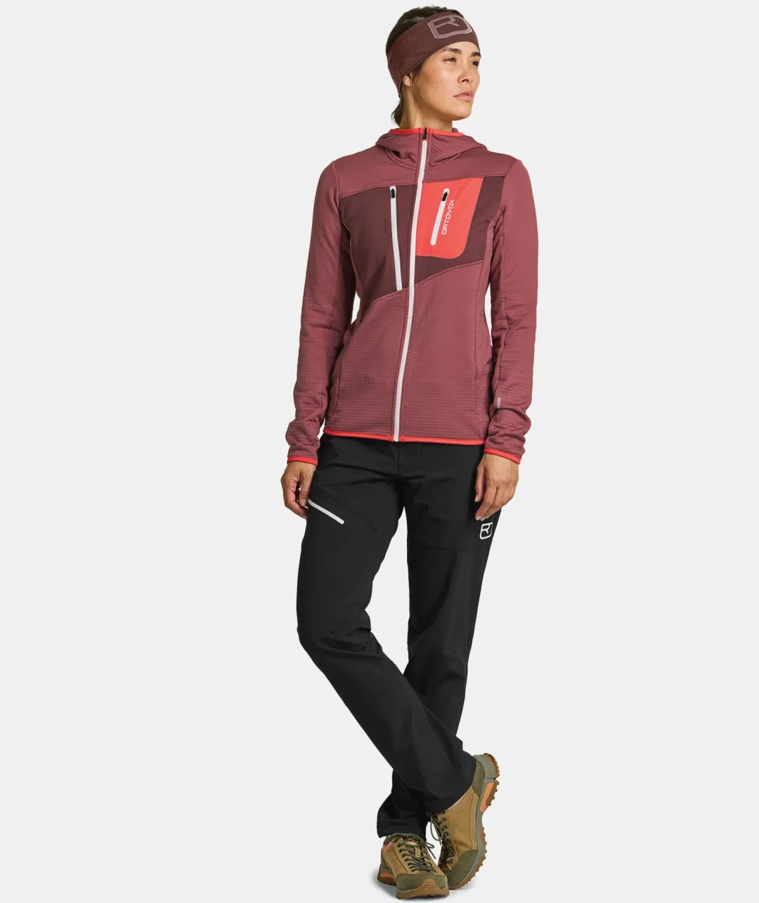 ORTOVOX Hoodies & Fleece-Jacken^FLEECE GRID HOODY W slyfox