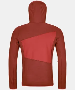 ORTOVOX Hoodies & Fleece-Jacken^FLEECE GRID HOODY M clayorange
