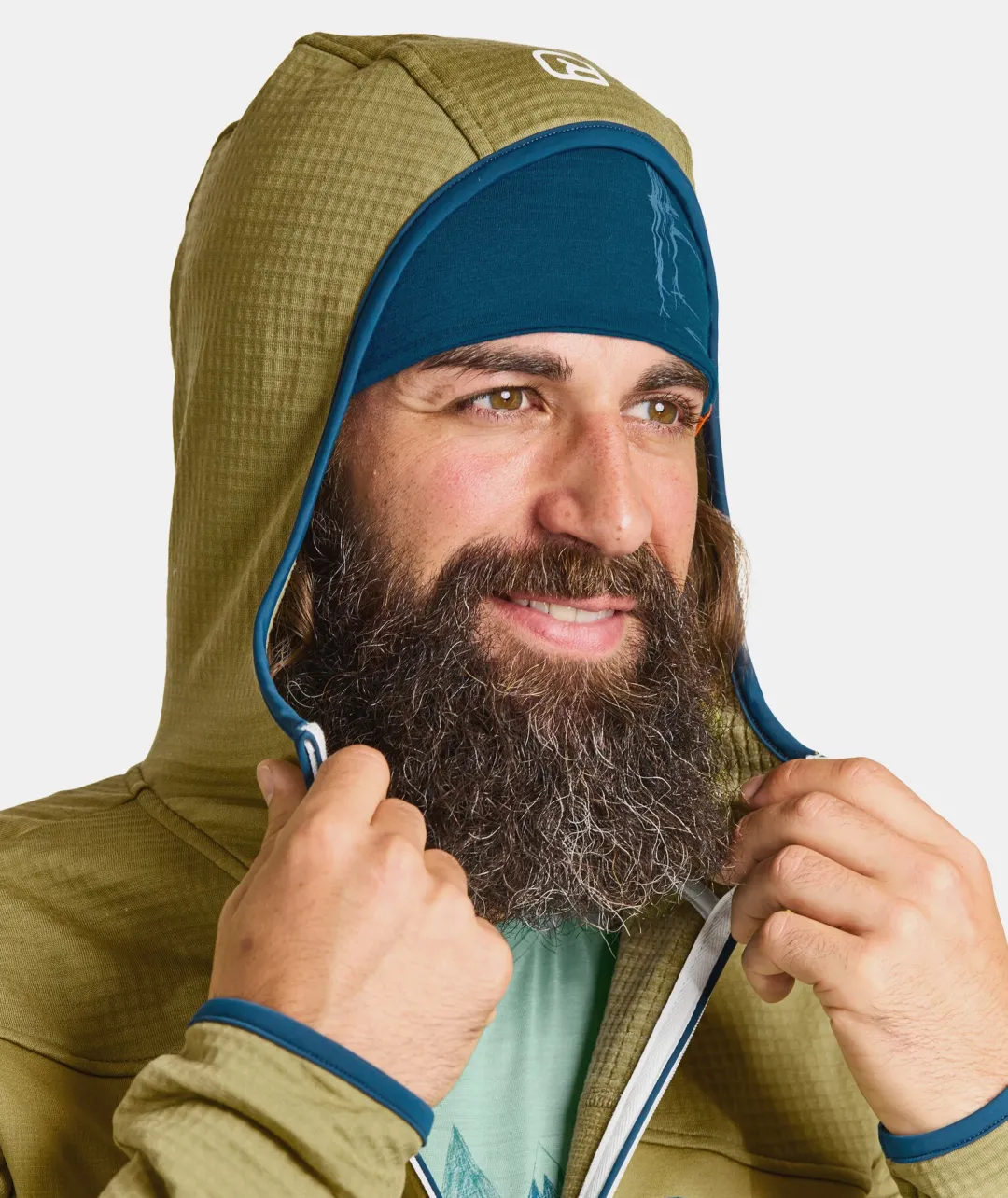 ORTOVOX Hoodies & Fleece-Jacken^FLEECE GRID HOODY M clayorange