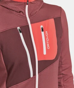 ORTOVOX Hoodies & Fleece-Jacken^FLEECE GRID HOODY W darkpacific