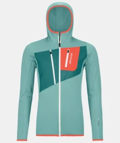 ORTOVOX Hoodies & Fleece-Jacken^FLEECE GRID HOODY W icewaterfall
