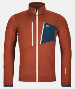 ORTOVOX Hoodies & Fleece-Jacken^FLEECE GRID JACKET M clayorange