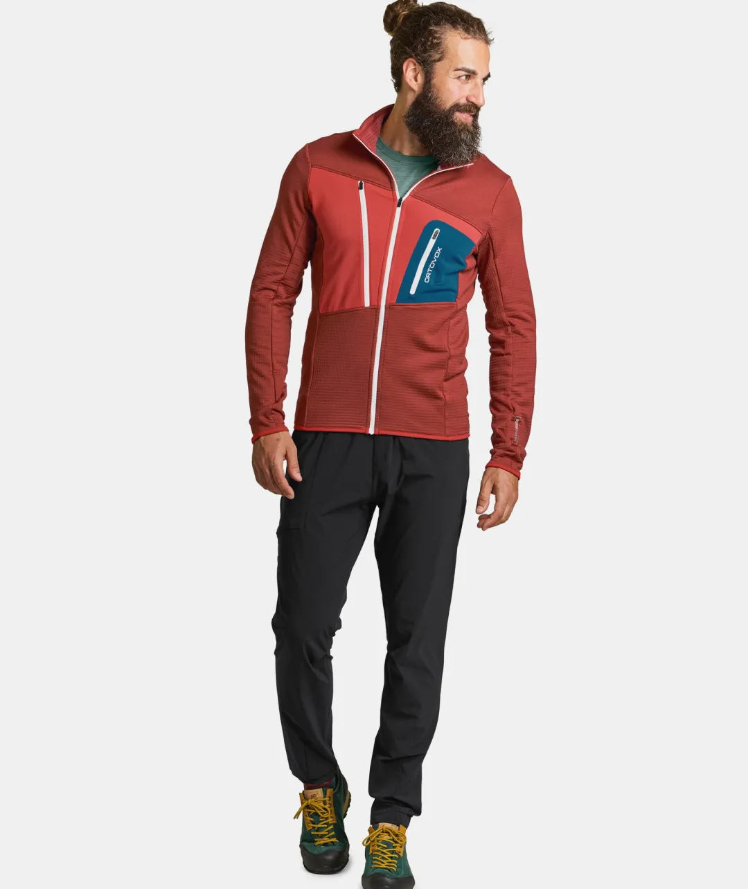 ORTOVOX Hoodies & Fleece-Jacken^FLEECE GRID JACKET M slyfox