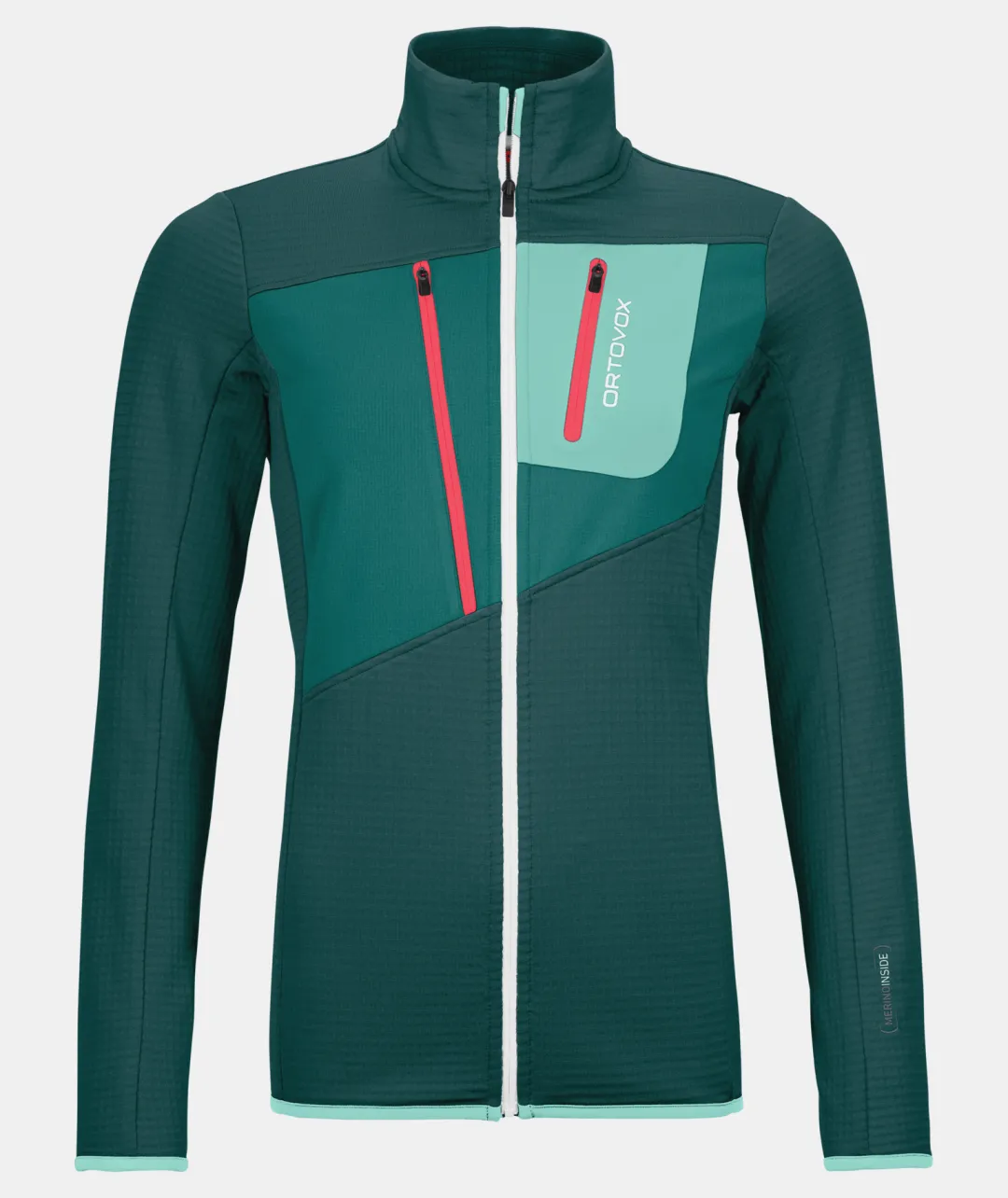 ORTOVOX Hoodies & Fleece-Jacken^FLEECE GRID JACKET W darkpacific