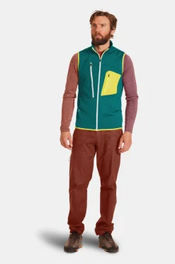 ORTOVOX Jacken & Westen^FLEECE GRID VEST M pacificgreen