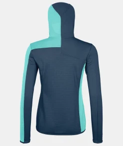 ORTOVOX Hoodies & Fleece-Jacken^FLEECE LIGHT GRID HOODED JKT W deepocean
