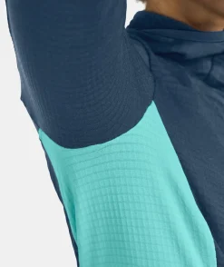 ORTOVOX Hoodies & Fleece-Jacken^FLEECE LIGHT GRID ZN HOODY W icewaterfall
