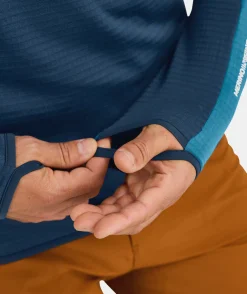ORTOVOX Hoodies & Fleece-Jacken^FLEECE LIGHT GRID ZN HOODY M slyfox