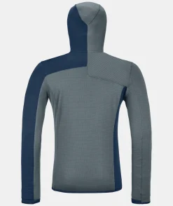 ORTOVOX Hoodies & Fleece-Jacken^FLEECE LIGHT GRID ZN HOODY M darkarcticgrey