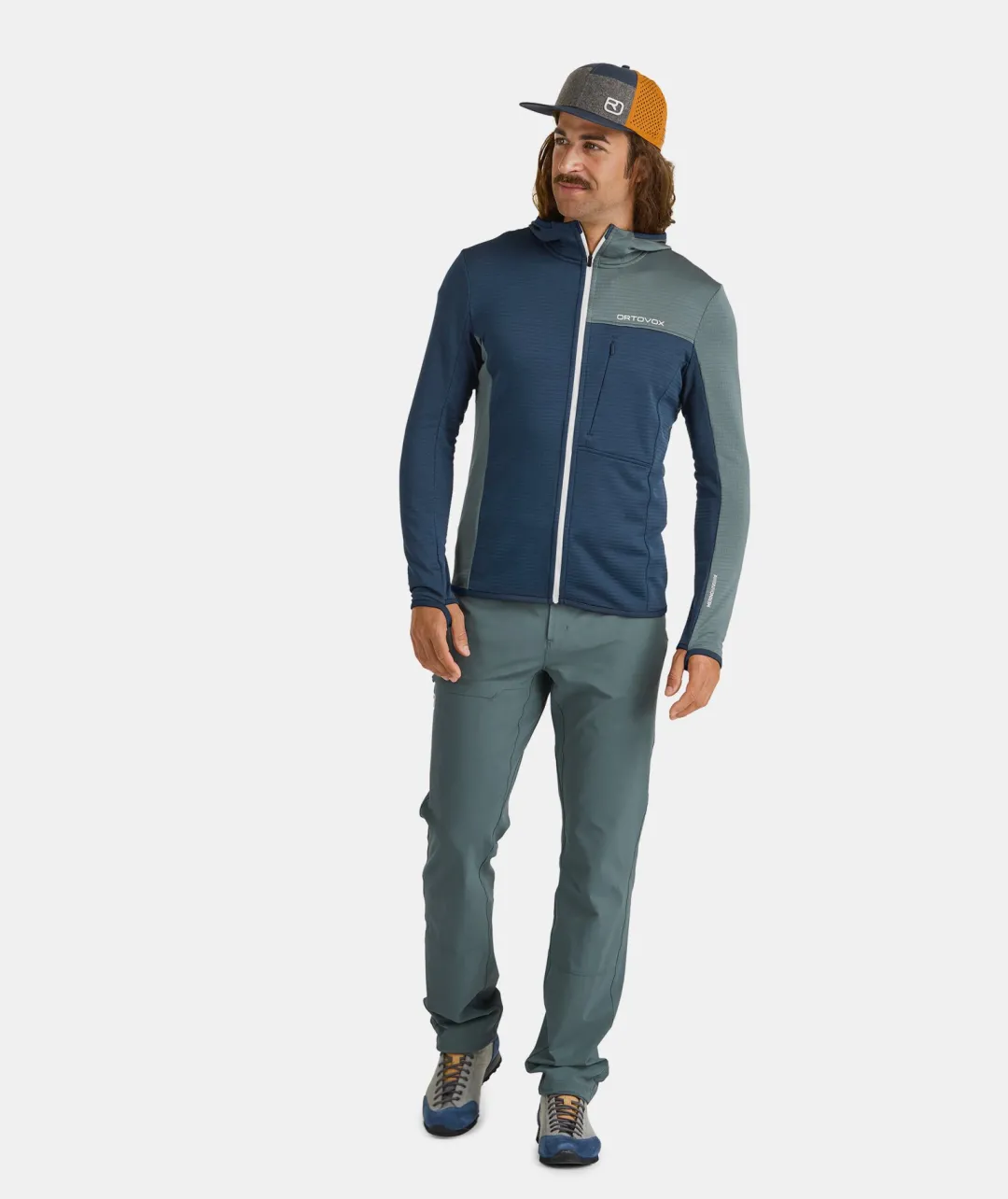 ORTOVOX Hoodies & Fleece-Jacken^FLEECE LIGHT GRID HOODED JKT M deepocean