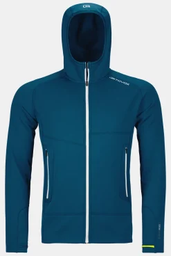 ORTOVOX Hoodies & Fleece-Jacken^FLEECE LIGHT HOODY M petrolblue