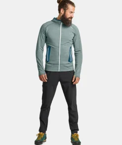 ORTOVOX Hoodies & Fleece-Jacken^FLEECE LIGHT HOODY M petrolblue