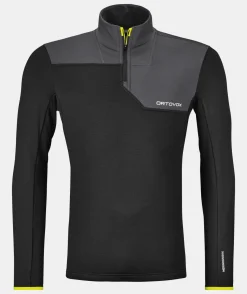 ORTOVOX Hoodies & Fleece-Jacken^FLEECE LIGHT ZIP NECK M blackraven