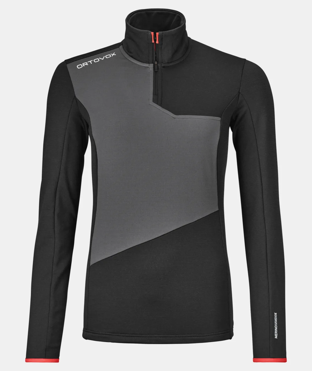ORTOVOX Hoodies & Fleece-Jacken^FLEECE LIGHT ZIP NECK W blackraven