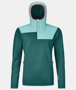 ORTOVOX Hoodies & Fleece-Jacken^FLEECE PLUS ANORAK W pacificgreen