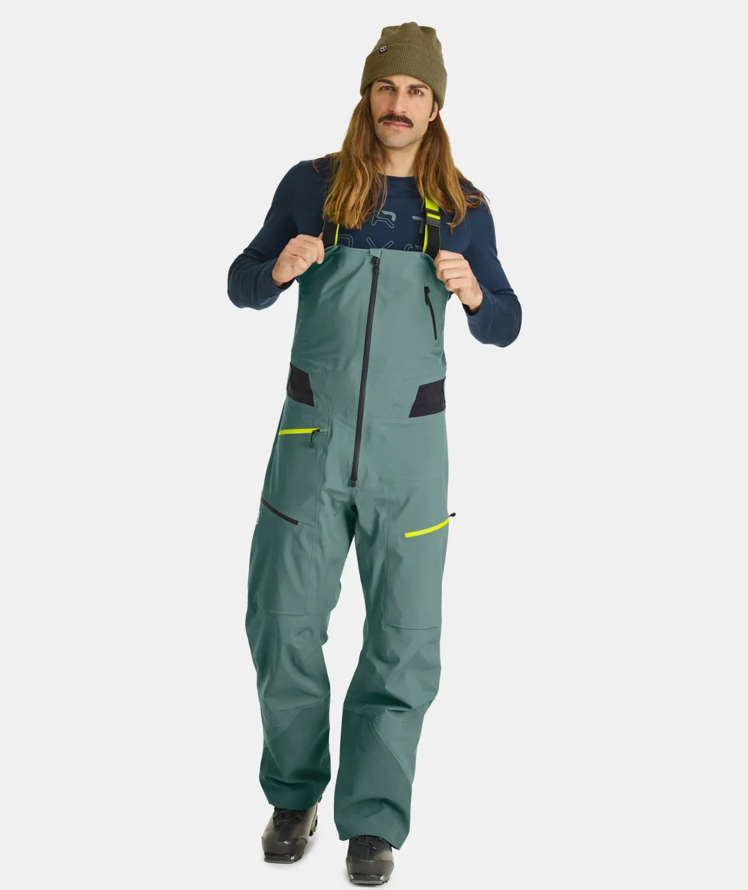 ORTOVOX Hosen & Shorts^3L DEEP SHELL BIB PANTS M blackraven